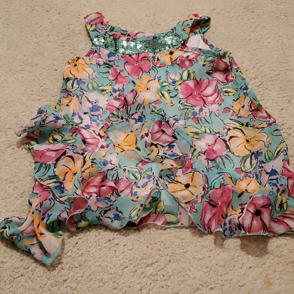 Girls flower blouse
